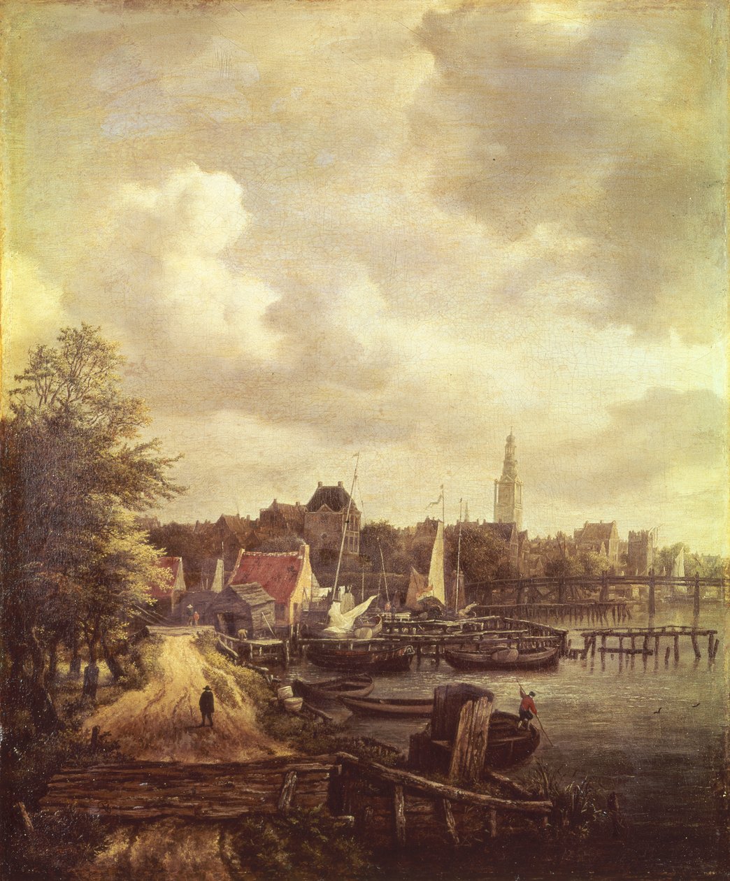 Utsikt över Amsterdam av Jacob van Ruisdael