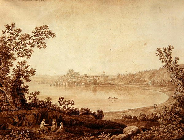 Braccianosjön av Jacob Philippe Hackert