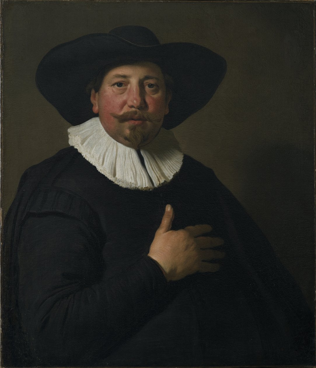 Porträtt av en man, ca 1638 av Jacob Adriensz Backer