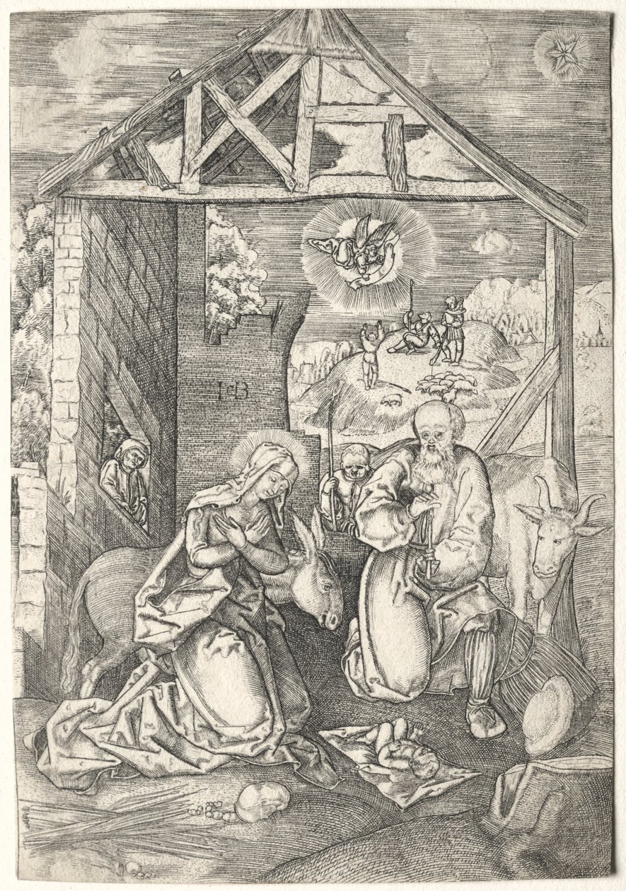 Nativiteten av Jacob Binck