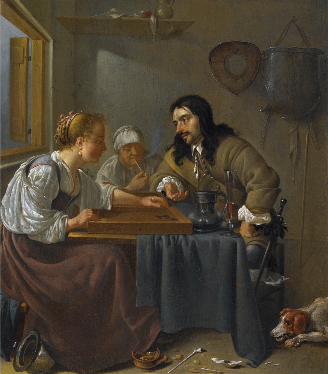 Tric-Trac-spelarna av Jacob Duck