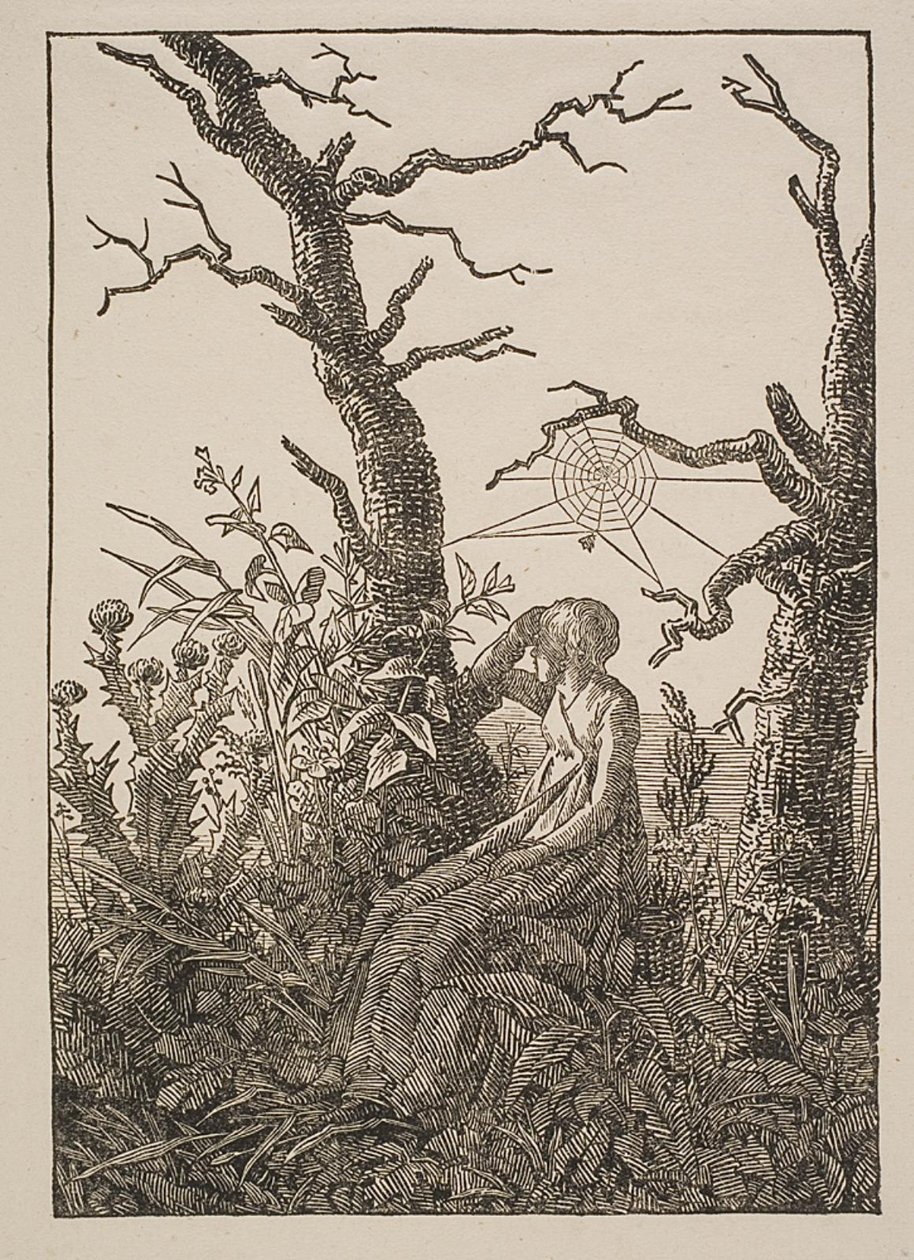 Melankoli. Kvinnan med spindelnätet av Jacob Friedrich