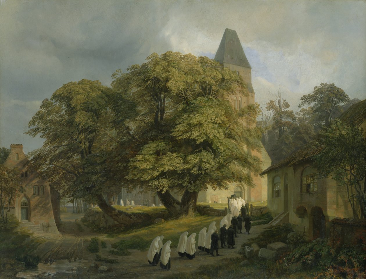 Elstorfs kyrkogård, nära Hamburg, 1837 av Jacob Gensler