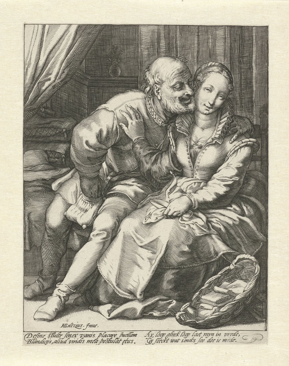 Avslag på en gammal man av Jacob Goltzius (II)