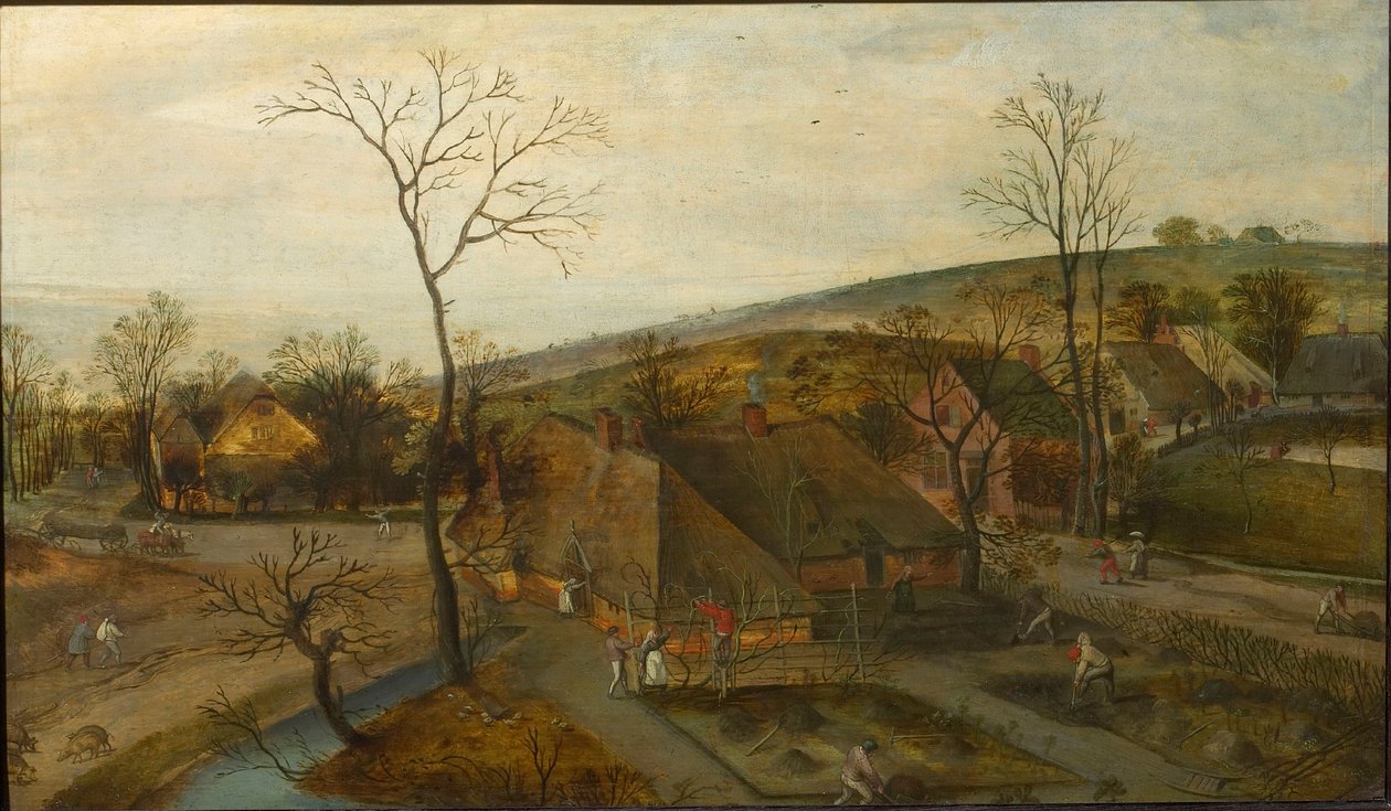 De fyra årstiderna: våren, 1577. av Jacob Grimmer