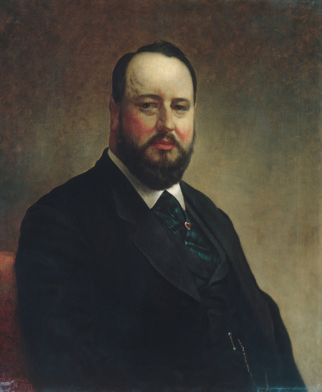 Joseph W. Drexel, 1877. av Jacob Hart Lazarus