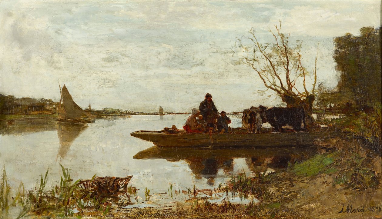 Färja, 1870 av Jacob Henricus or Hendricus Maris