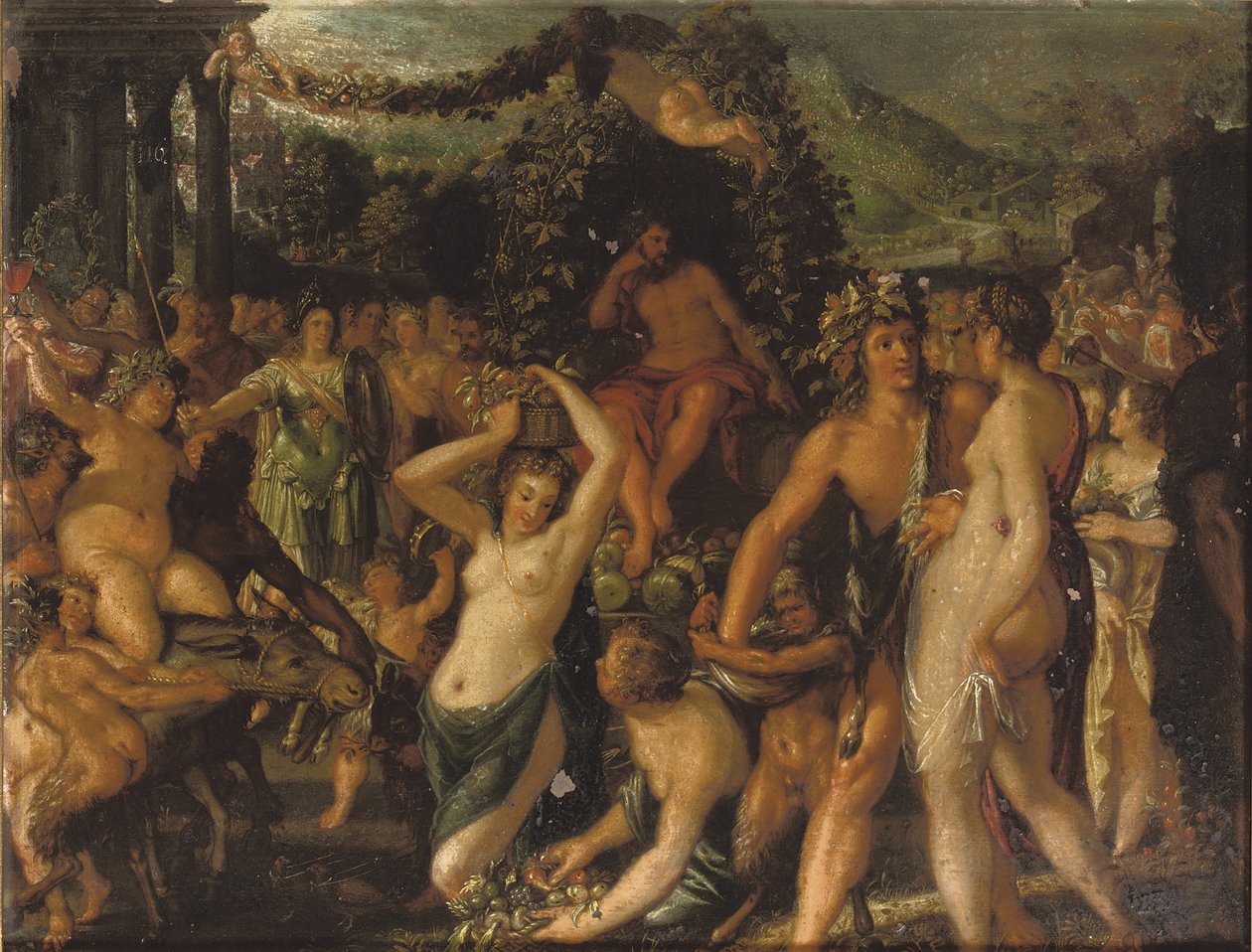 Sine Baccho et Cerere friget Venus av Jacob Hoefnagel