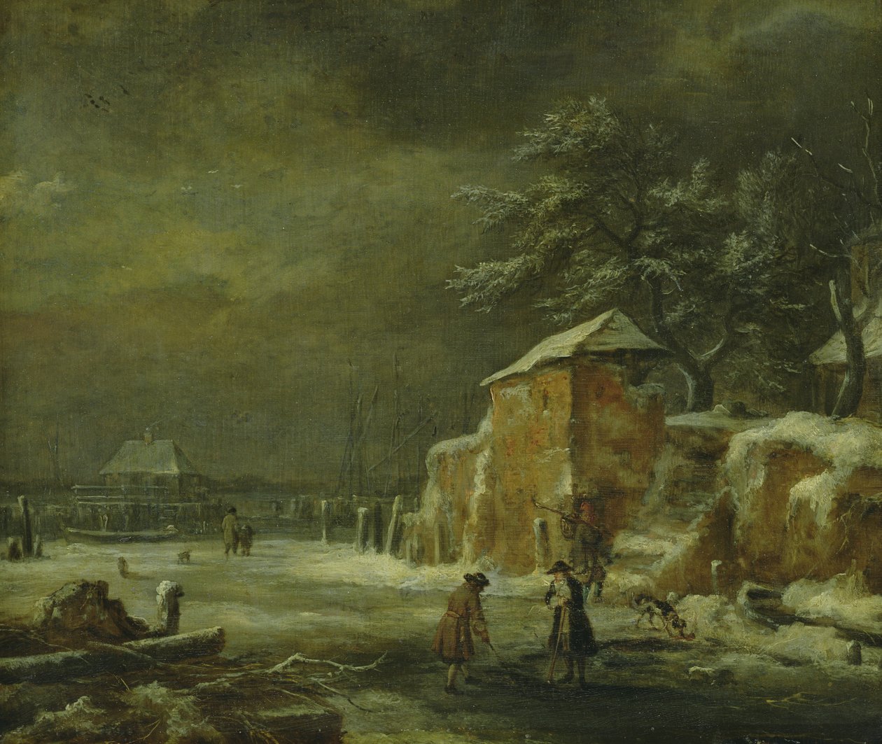 Vinterlandskap av Jacob van Ruisdael