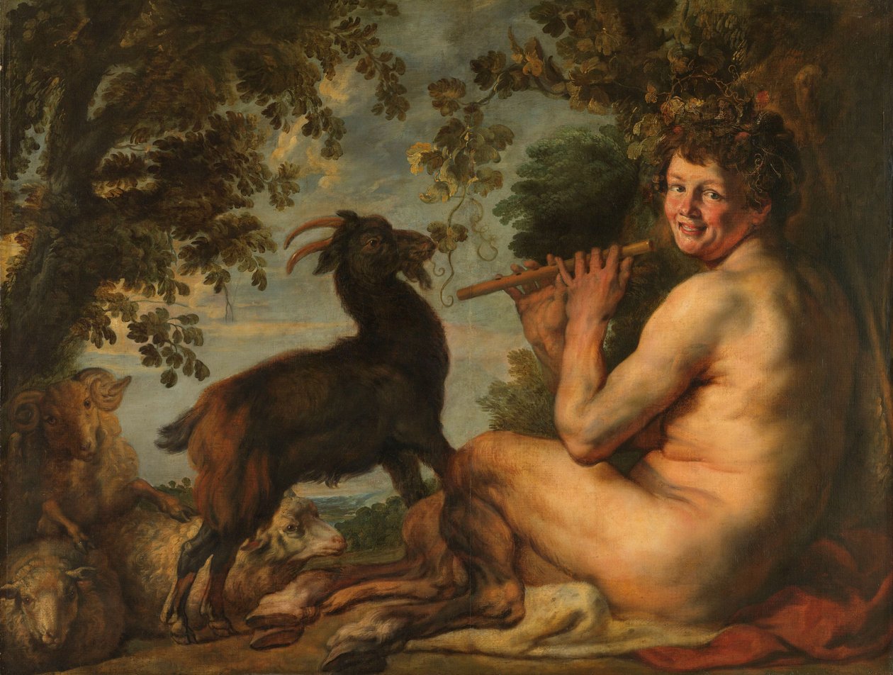 A Satyr, ca 1630-35 (olja på duk) av Jacob Jordaens
