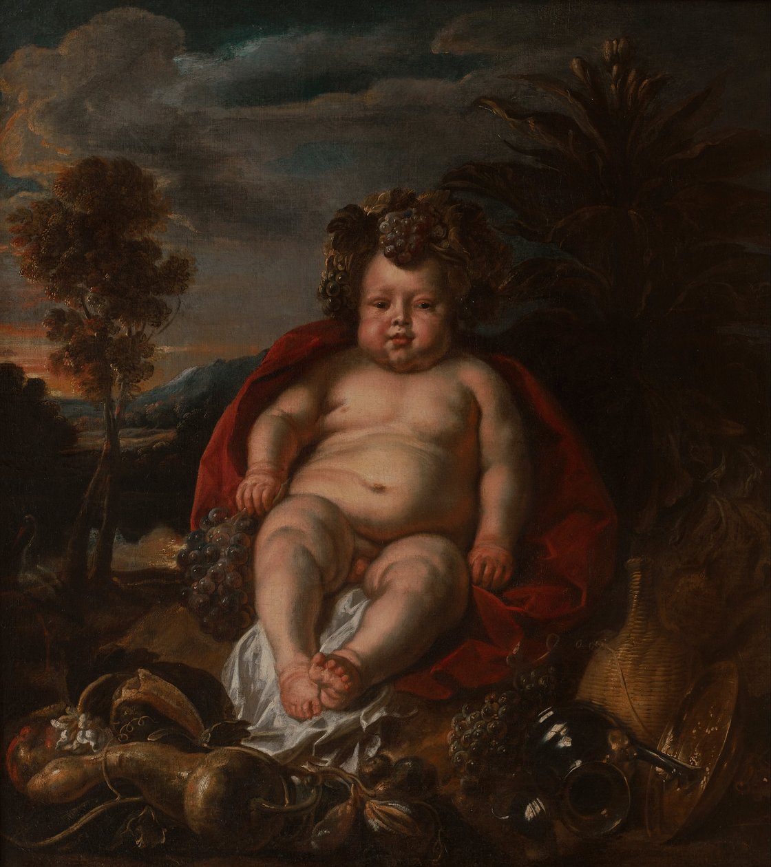 Bacchus som barn av Jacob Jordaens