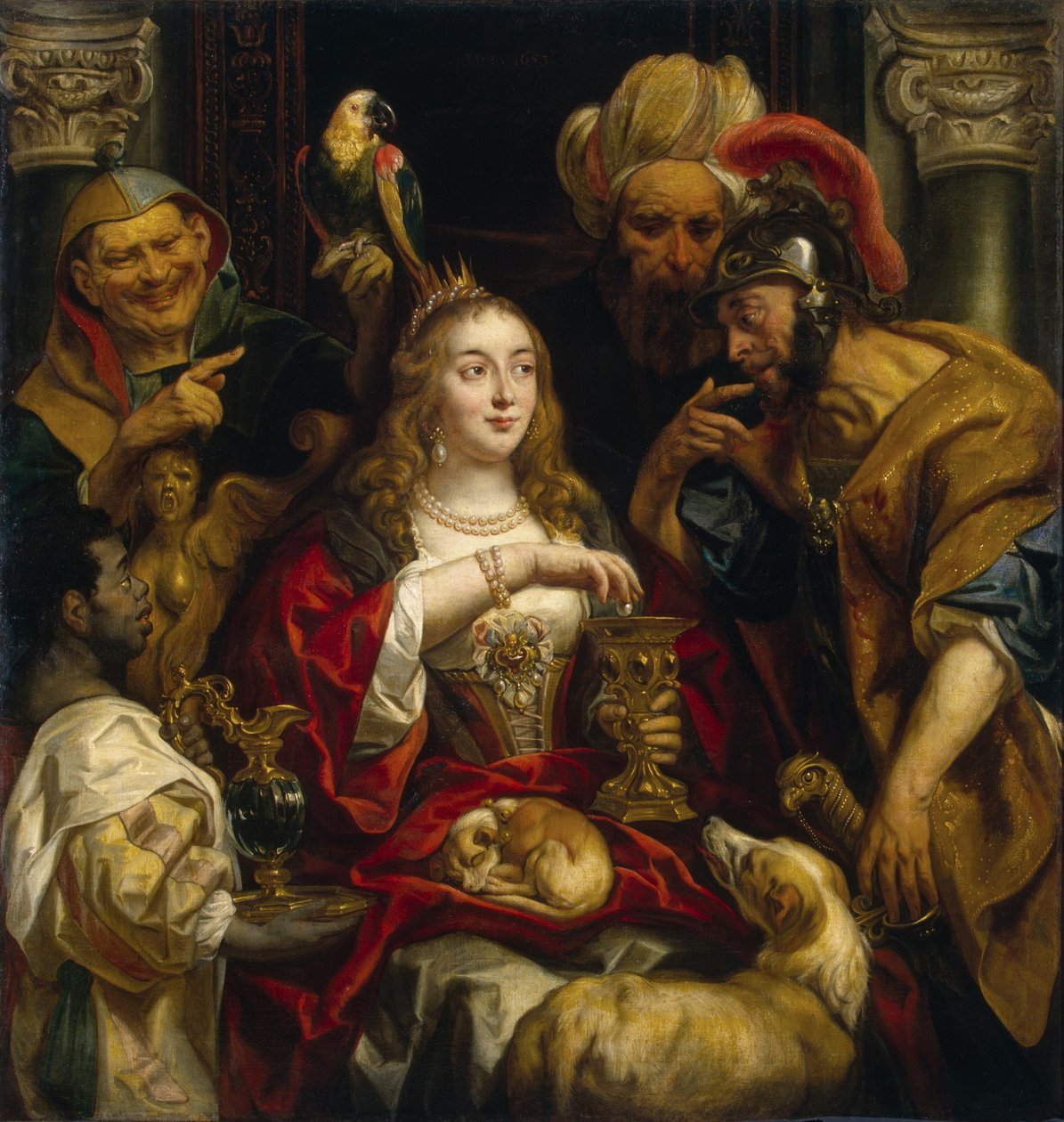Kleopatras festmåltid av Jacob Jordaens