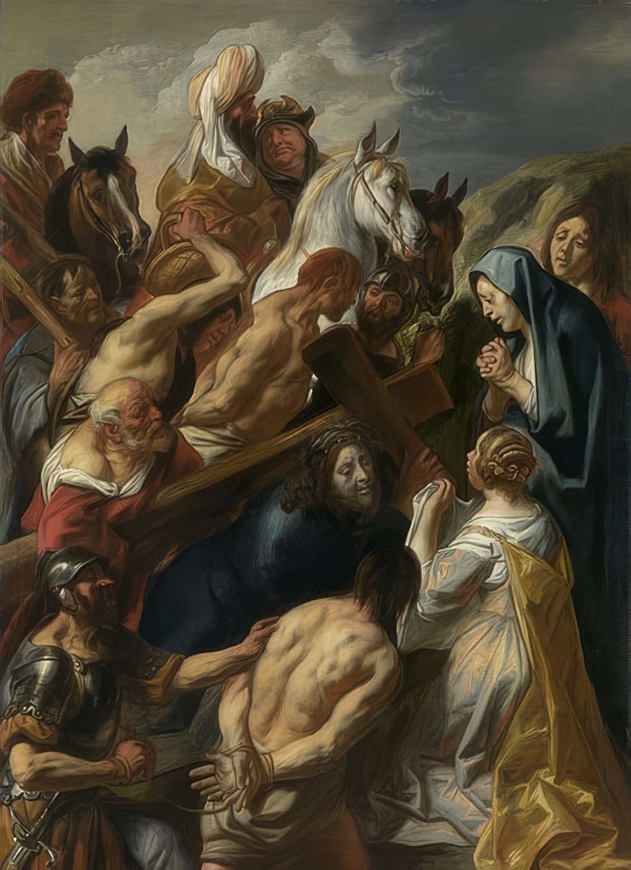 Att bära korset. 1657 av Jacob Jordaens