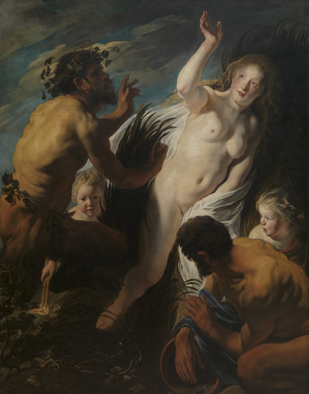 Pan och Syrinx av Jacob Jordaens