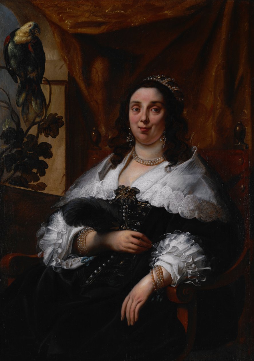 Porträtt av en dam av Jacob Jordaens