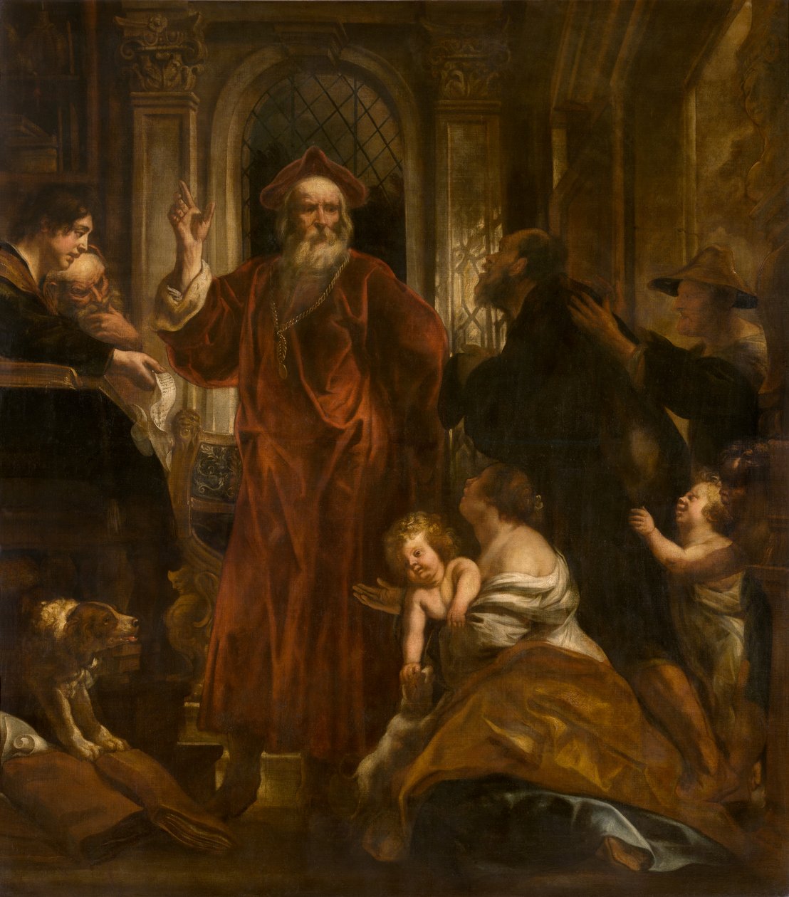 Sankt Ivo av Bretagne (olja) av Jacob Jordaens