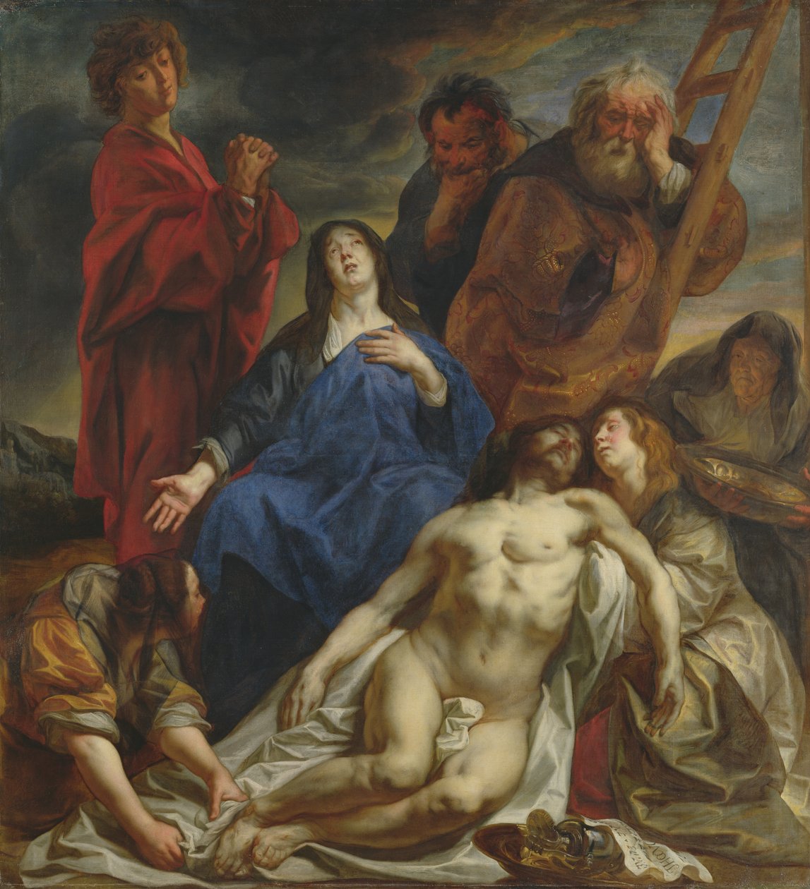 Klagosången, ca 1650 av Jacob Jordaens