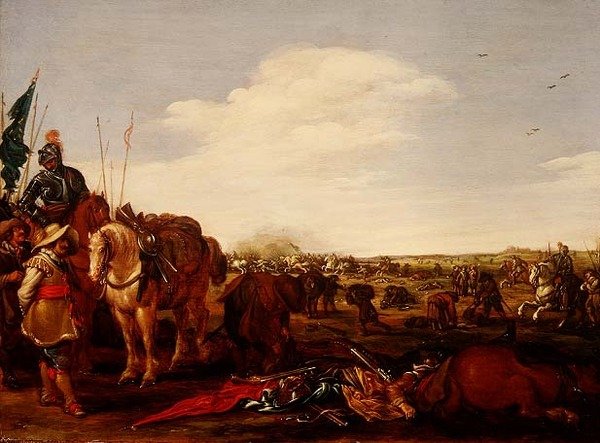 En stridsscen av Jacob Martsen de Jonge