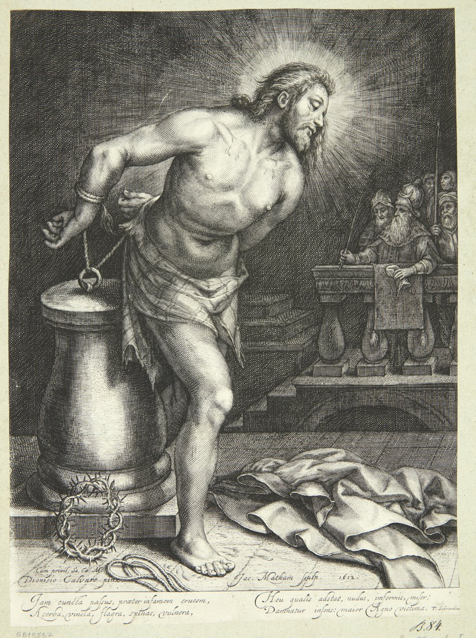 Jesus vid pelaren (efter hudflätningen) av Jacob Matham