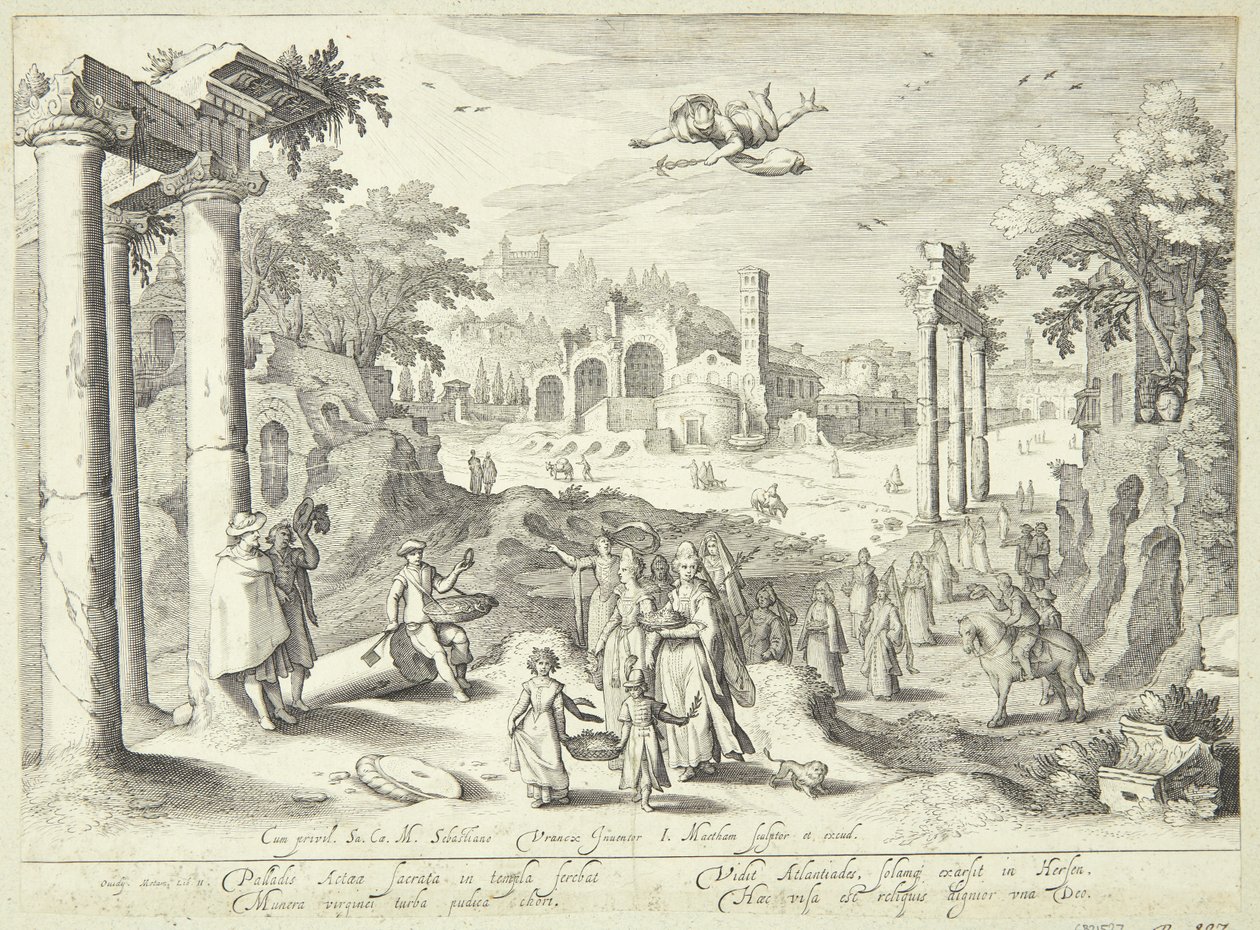 Merkurius och Herse av Jacob Matham