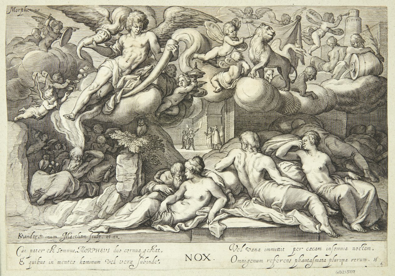 Natt, Morpheus tid av Jacob Matham