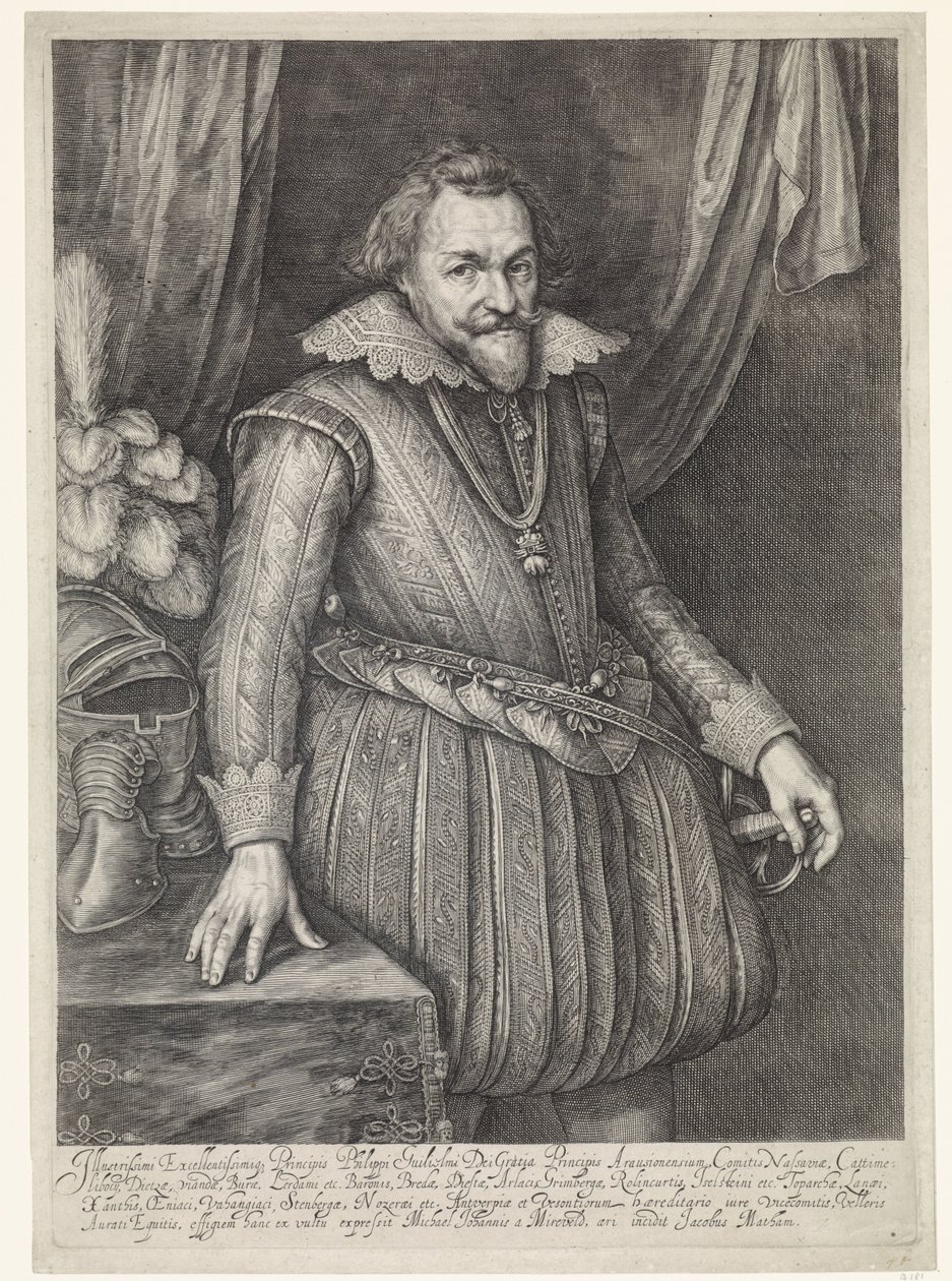 Porträtt Philip Willem, Prins av Orange av Jacob Matham