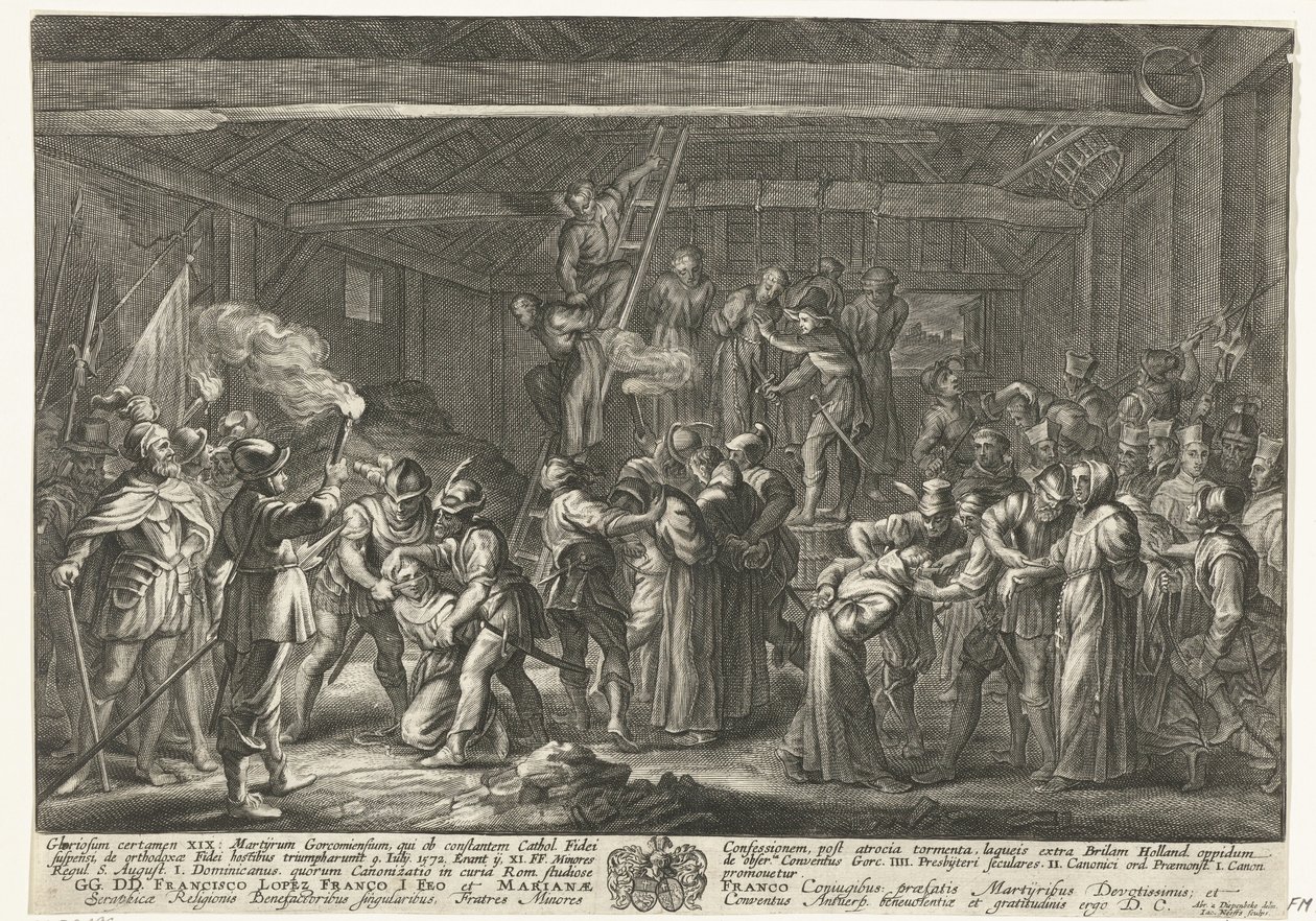 Martyrer av Gorkum, 1572 av Jacob Neefs