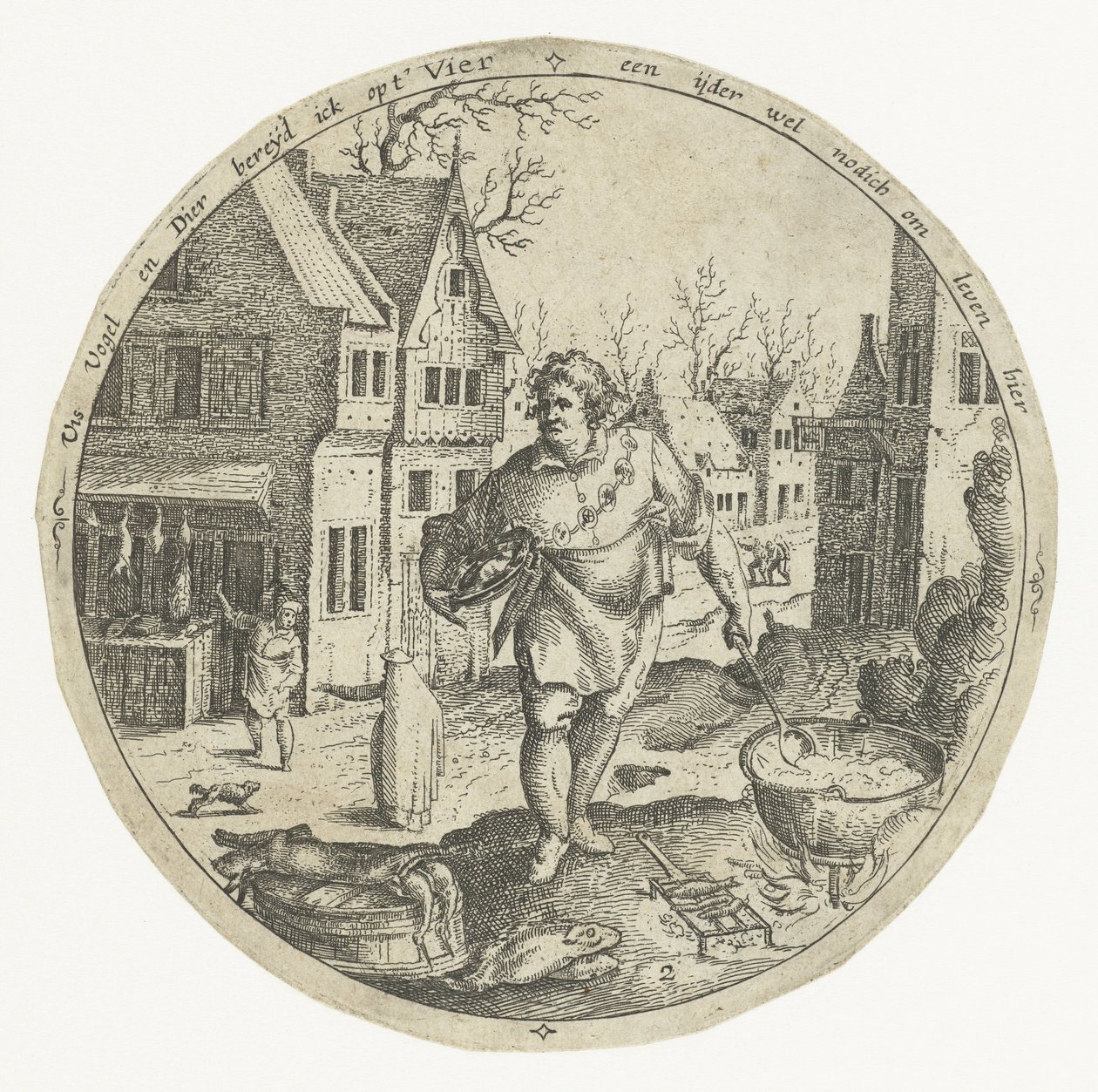 Fyrverkeri De fyra elementen (serietitel) av Jacob Savery (I)