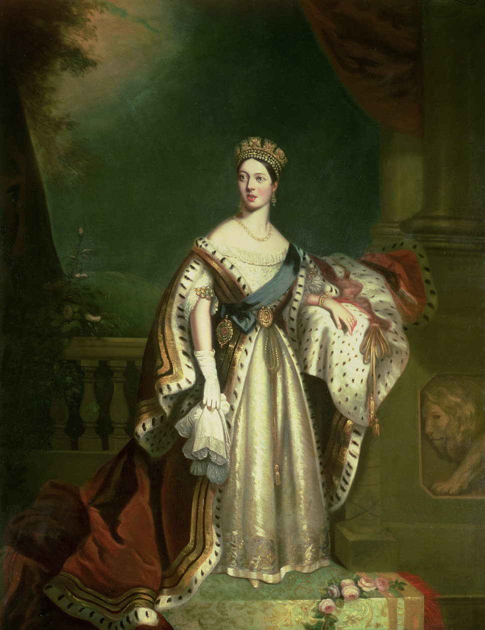 Drottning Victoria (1819-1901) 1867 av Jacob Thompson