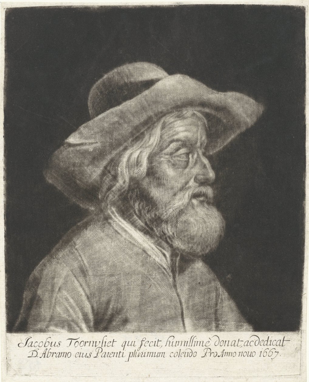 Porträtt av Abraham Toorenvliet av Jacob Toorenvliet