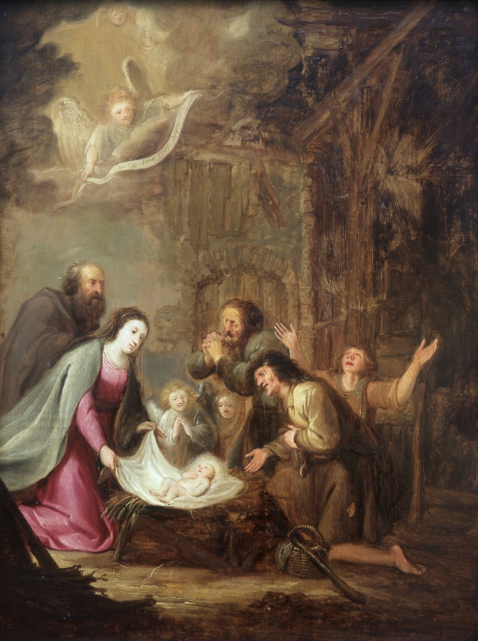 Nativity av Jacob Willemsz de Wet or Wett