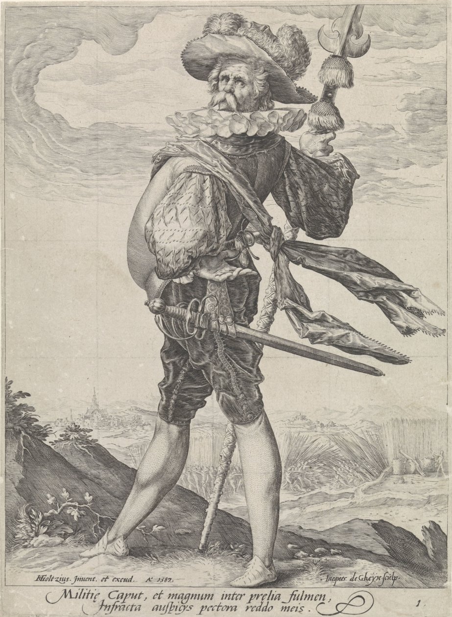 Överste Officerare och soldater (serietitel) av Jacob de Gheyn (II)