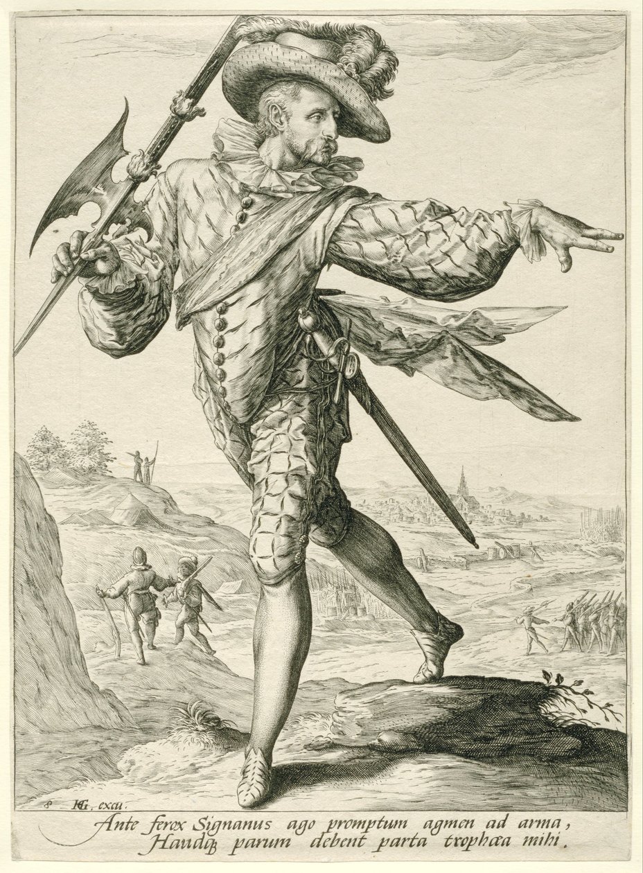 Sergeant Officerare och soldater (serietitel) av Jacob de Gheyn (II)