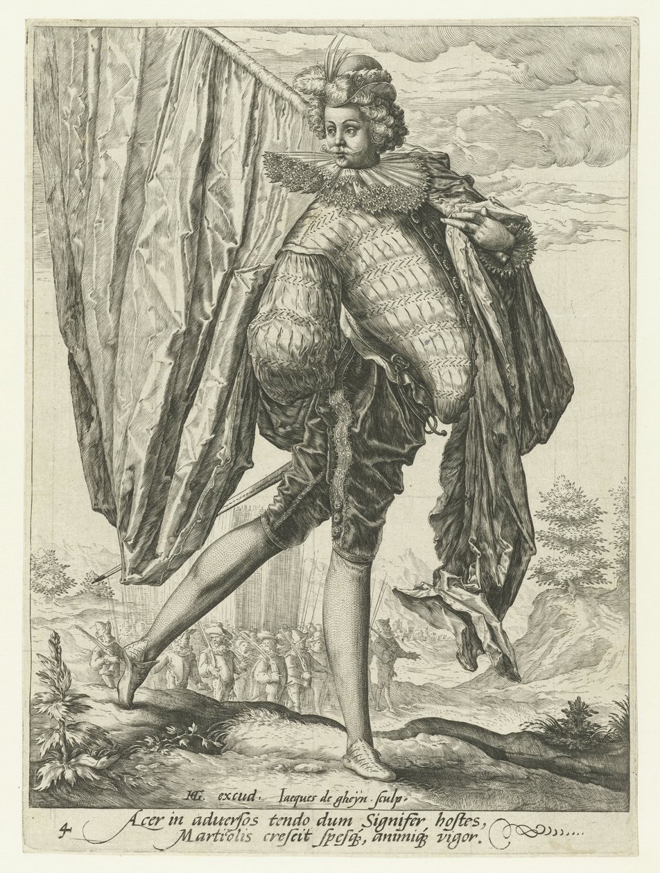 baner Officerare och soldater (serietitel) av Jacob de Gheyn (II)