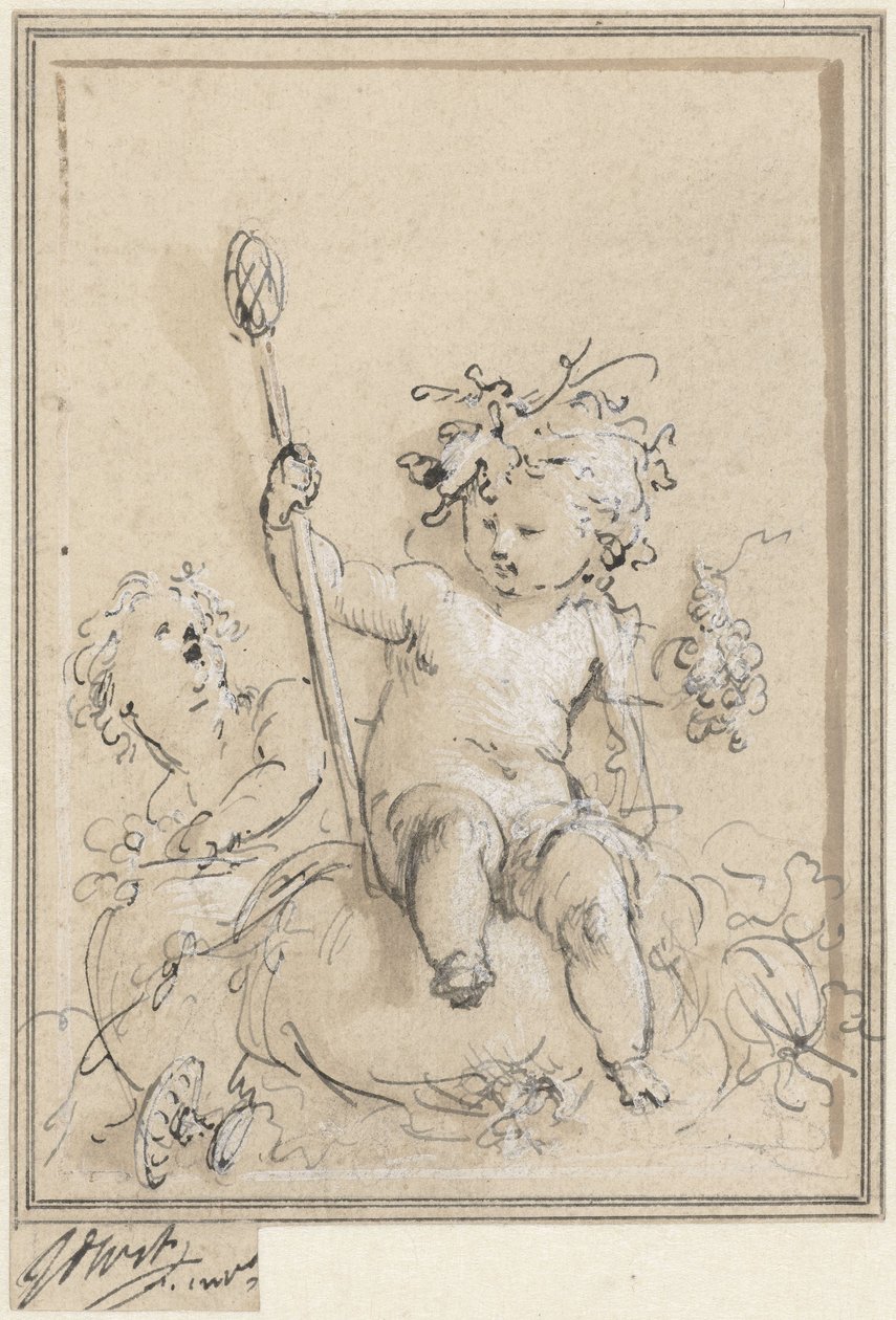 Allegori om vinodling av Jacob de Wit