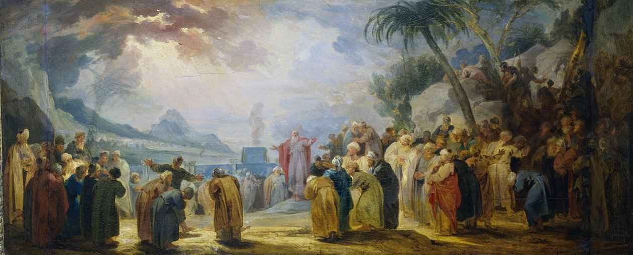 Moses väljer de sjuttio äldste av Jacob de Wit