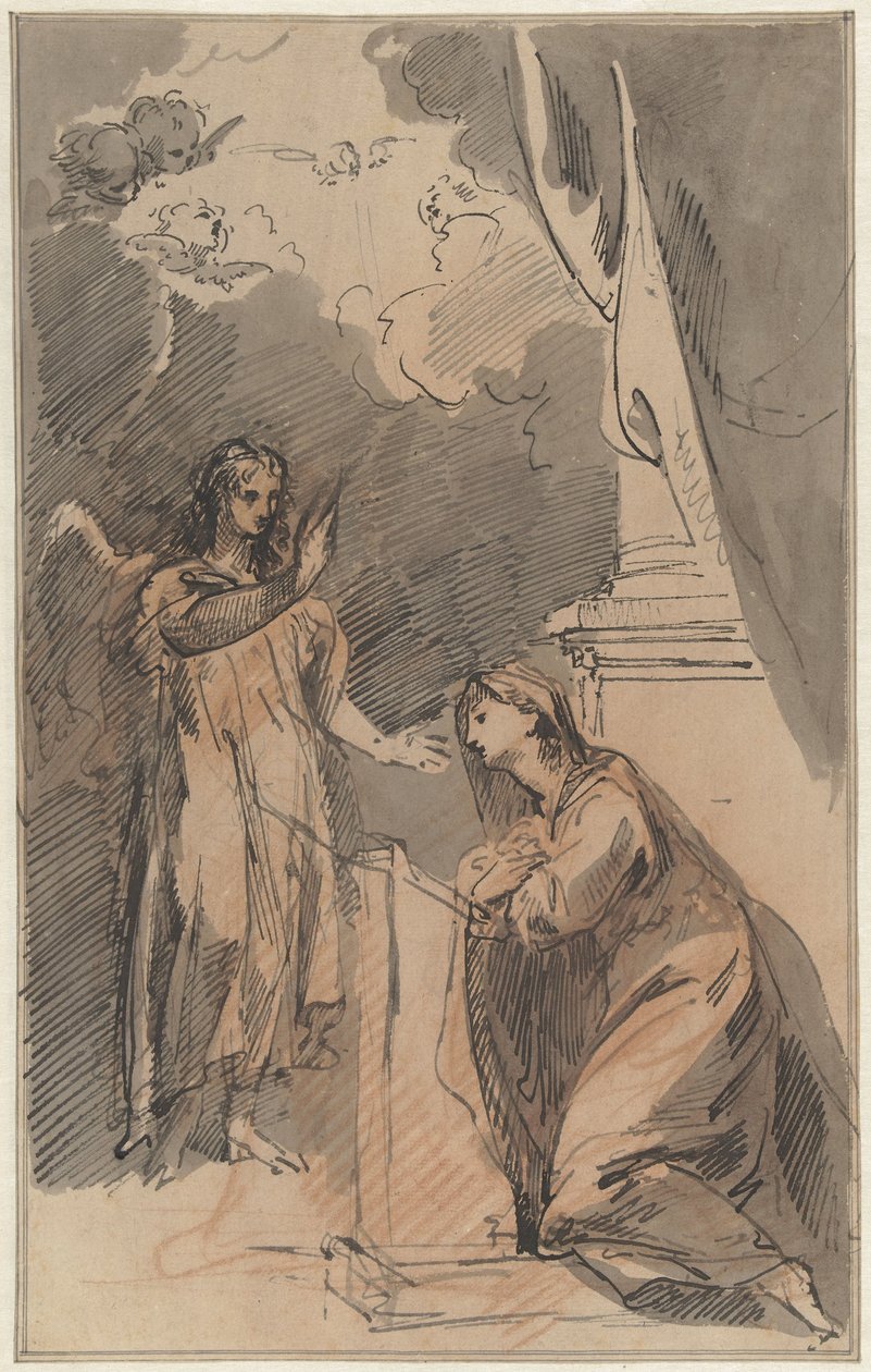 Bebådelse till Maria av Jacob de Wit