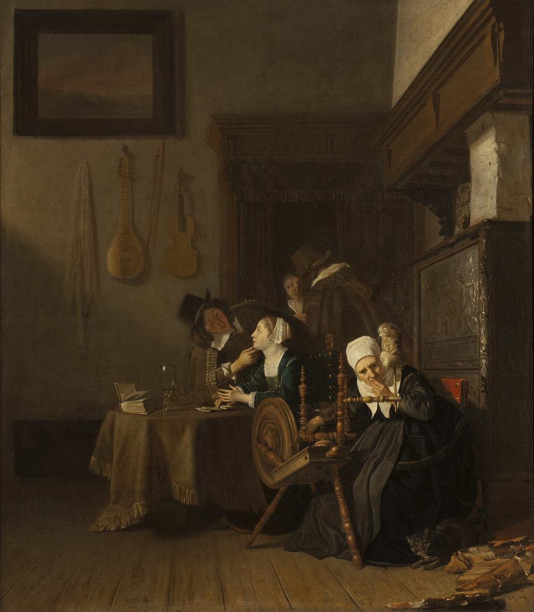 Eftergivlig gammal dam av Jacob van Loo