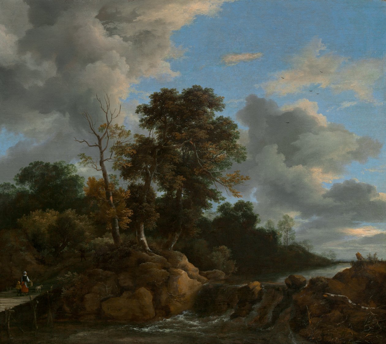 Landskap, c. 1670. av Jacob van Ruisdael