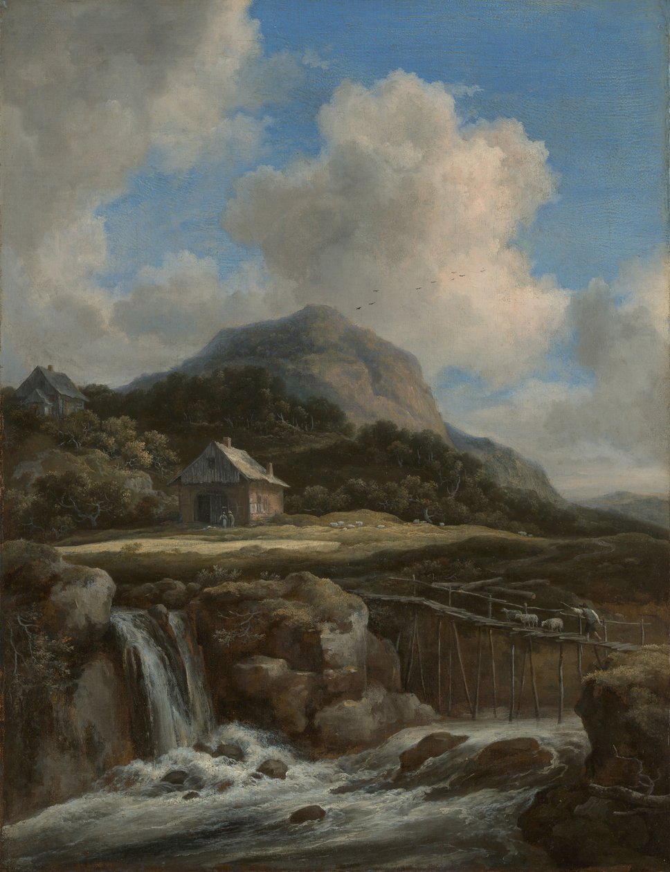 Mountain Torrent, 1670-talet. av Jacob van Ruisdael