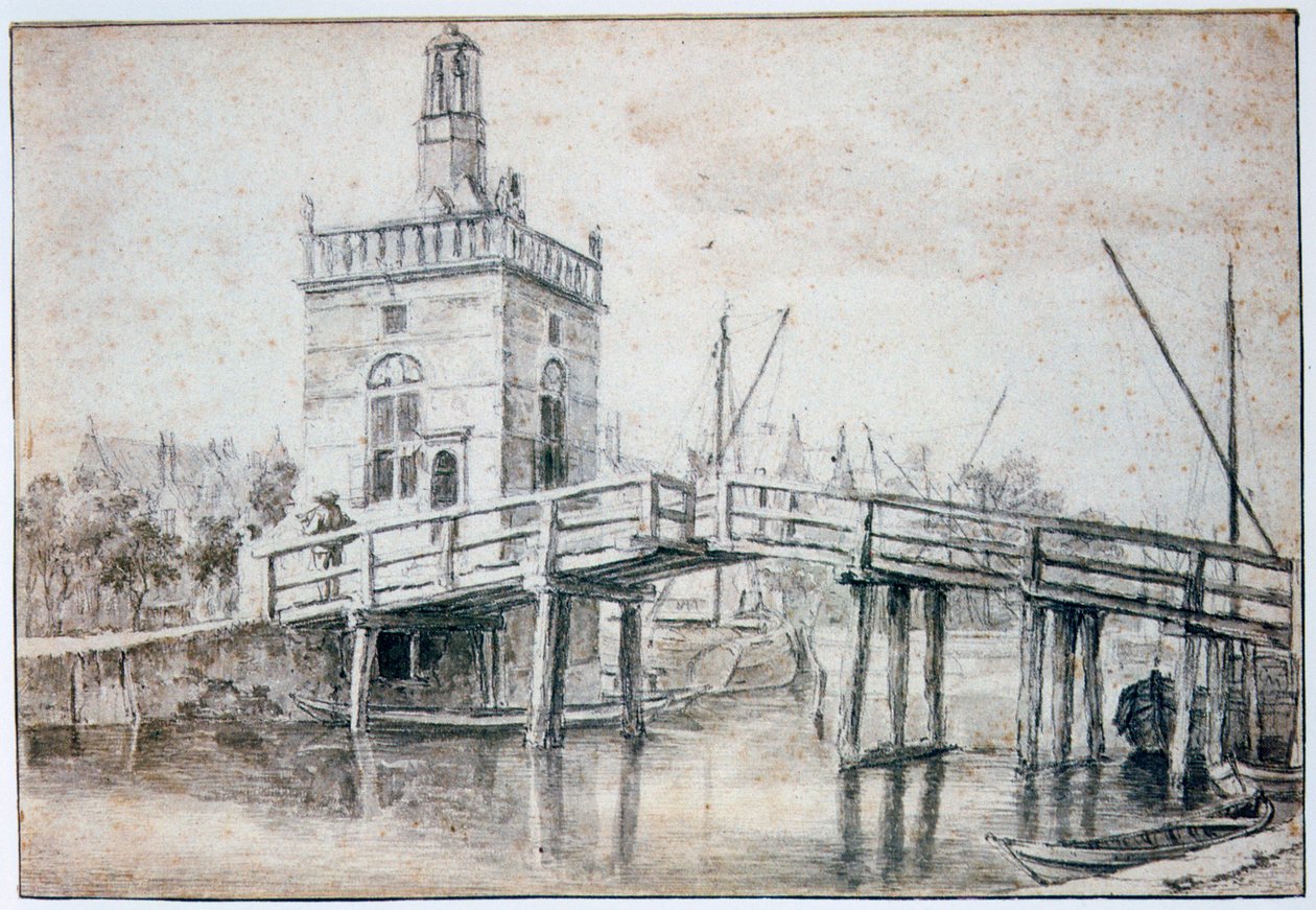 Bron i Alkmaar, c1648-1682 av Jacob van Ruisdael