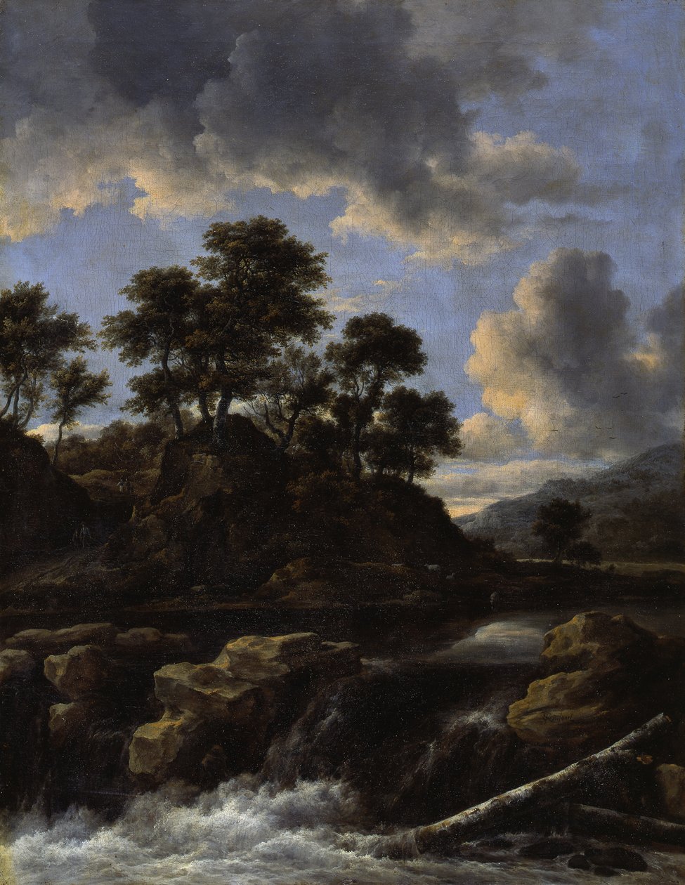 Vattenfallet av Jacob van Ruisdael
