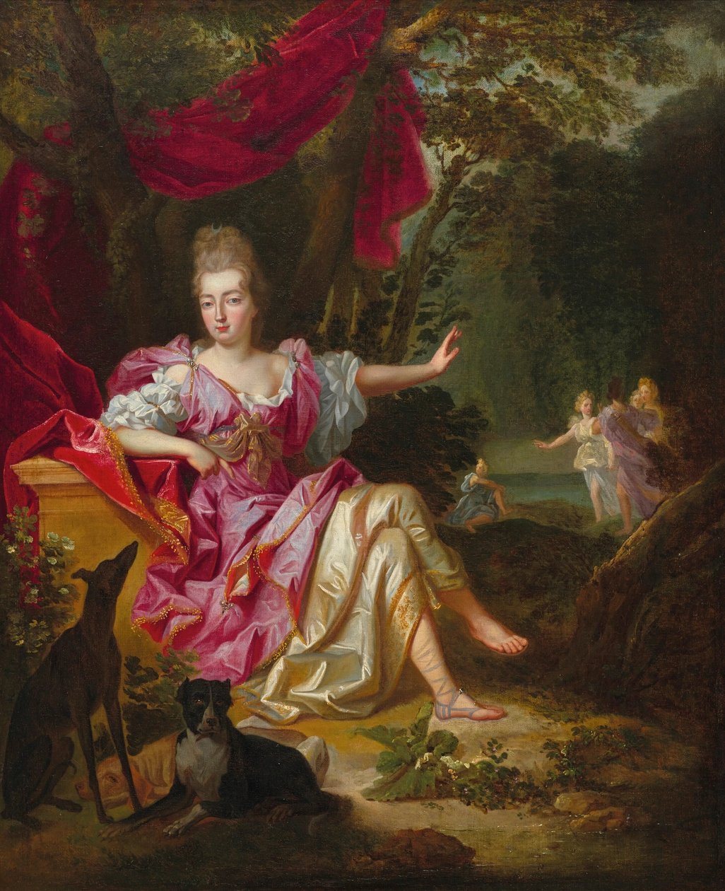 "Porträtt av en kvinna som Diana av Jacob van Schuppen