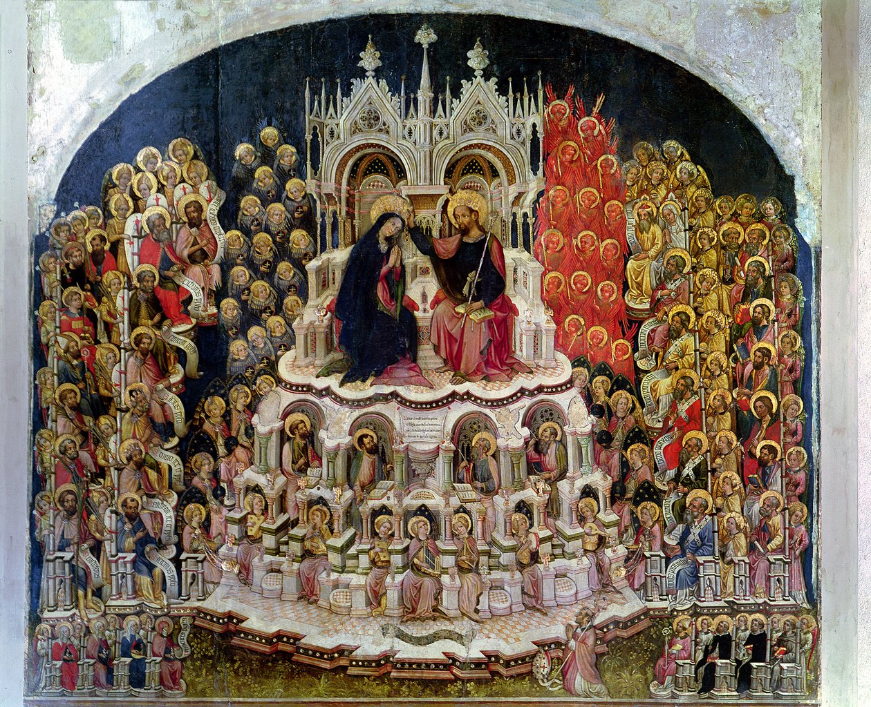 Jungfruns kröning i paradiset, 1438 av Jacobello del Fiore