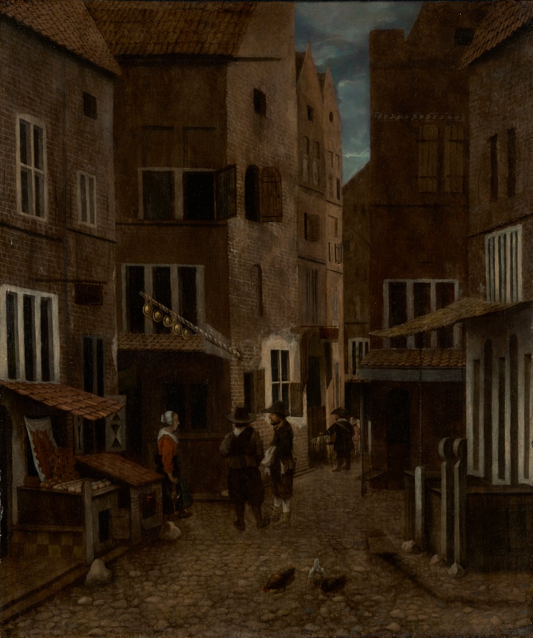 Gatubilden av Jacobus Vrel or Frel