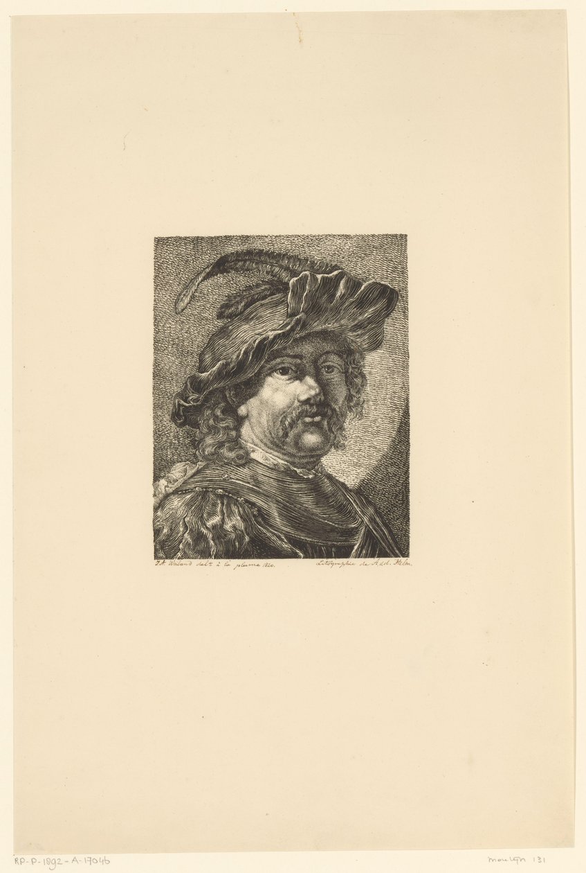 Självporträtt av Rembrandt av Jacobus Adrianus Weiland