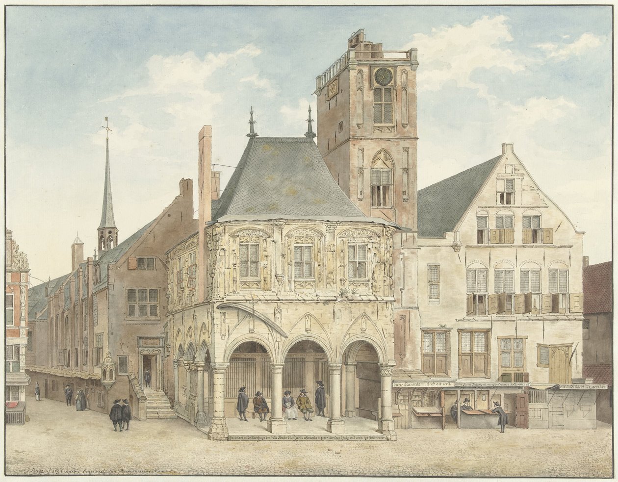 Det gamla rådhuset i Amsterdam av Jacobus Buys