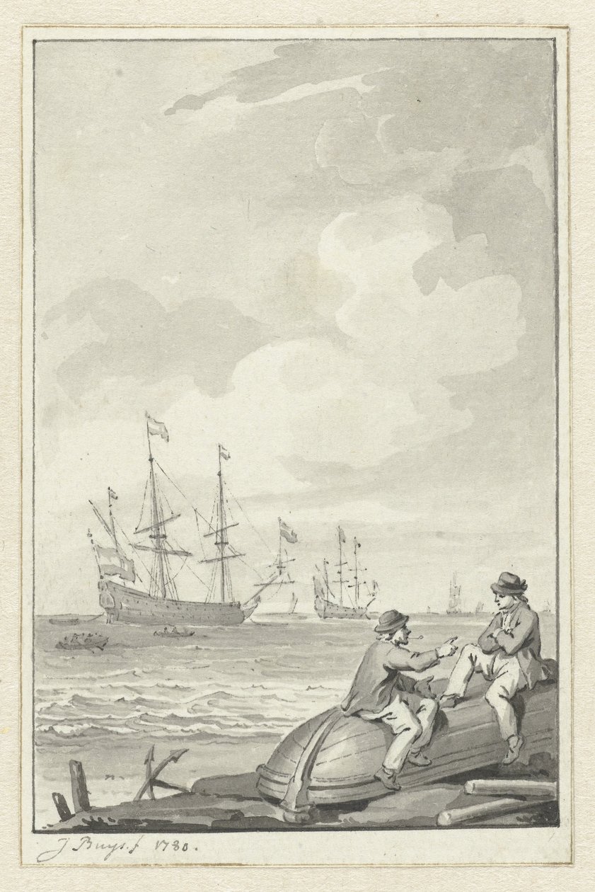 Havslandskap av Jacobus Buys