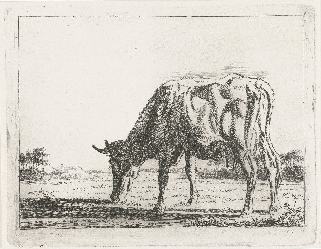 betande ko av Jacobus Cornelis Gaal