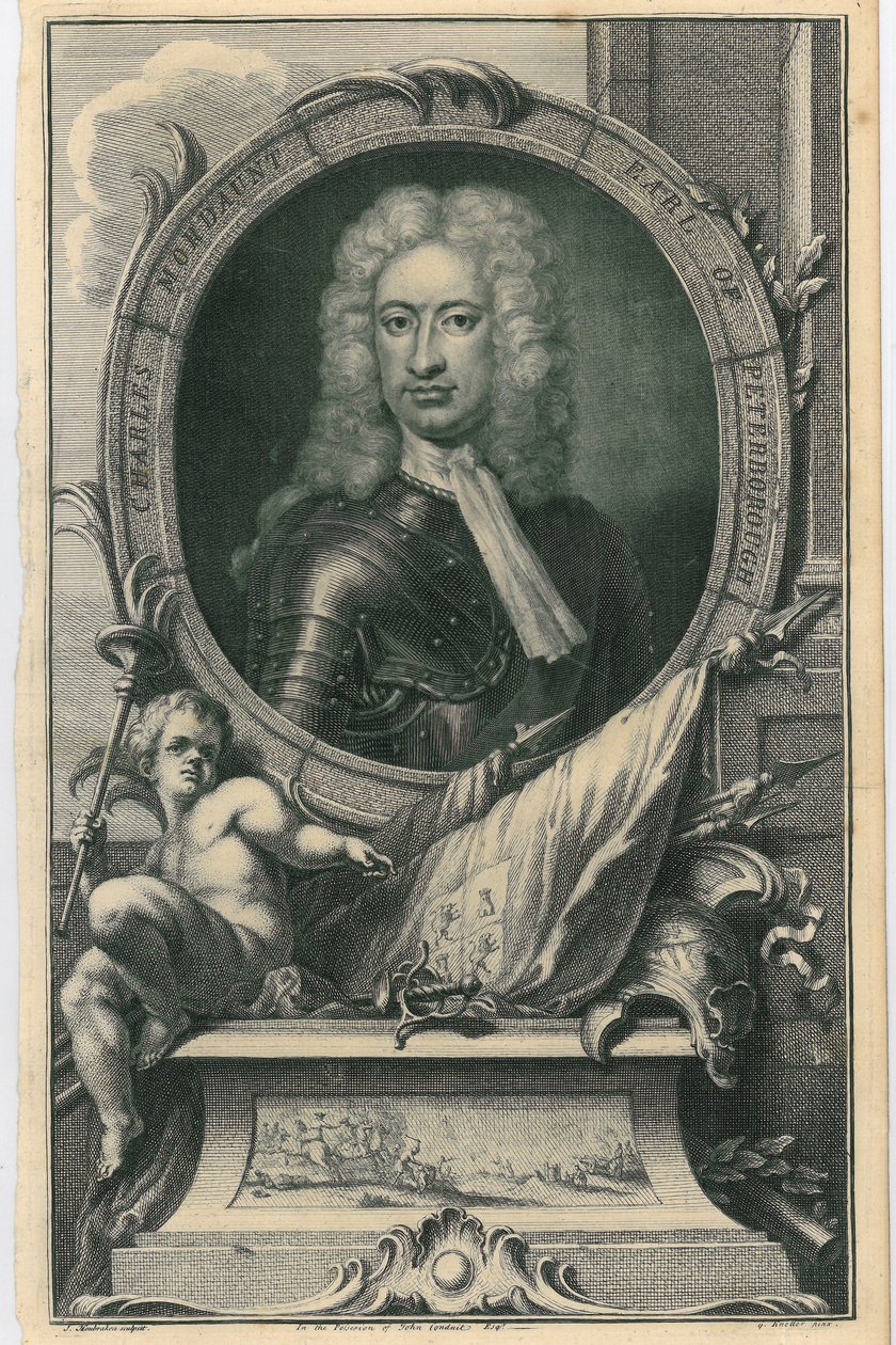Earl av Peterborough av Jacobus Houbracken
